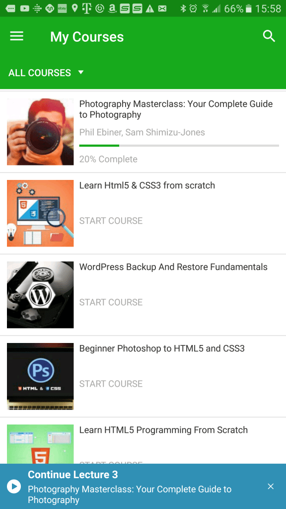 Udemy App Courses