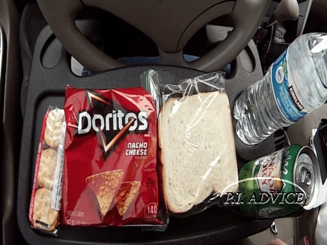 Steering wheel desk for lunch