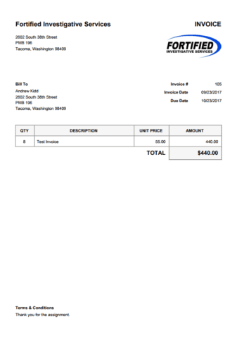 Invoice Home 