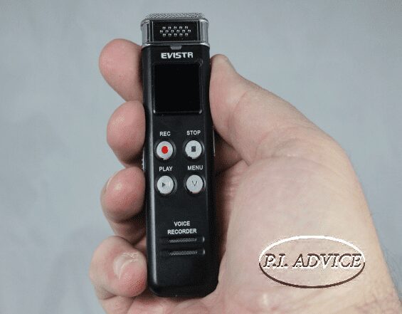 Small Evistr digital voice recorder