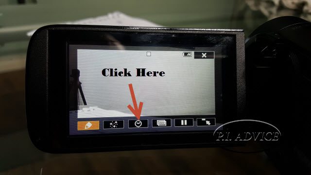 Time and Date button to Add a Timestamp to the Canon HF R600 