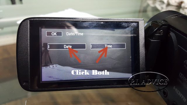 Click them both to Add a Timestamp to the Canon HF R600 