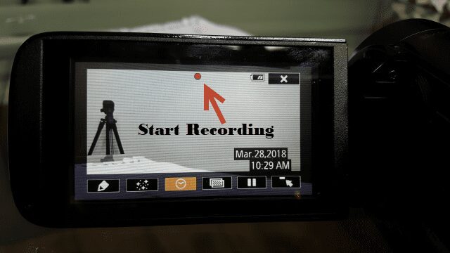 Recording while adding a timestamp