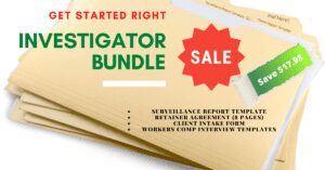 Private investigator templates