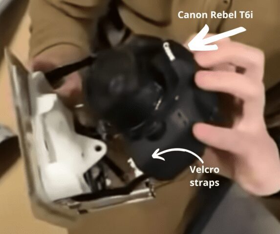 Canon EOS Rebel T6i in Russian Drone