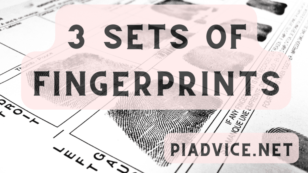 3 sets of fingerprints needed for Alabama Private investigator application