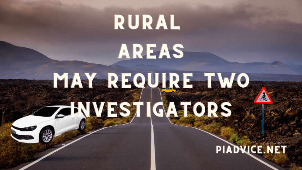 Rural Surveillance With two investigators